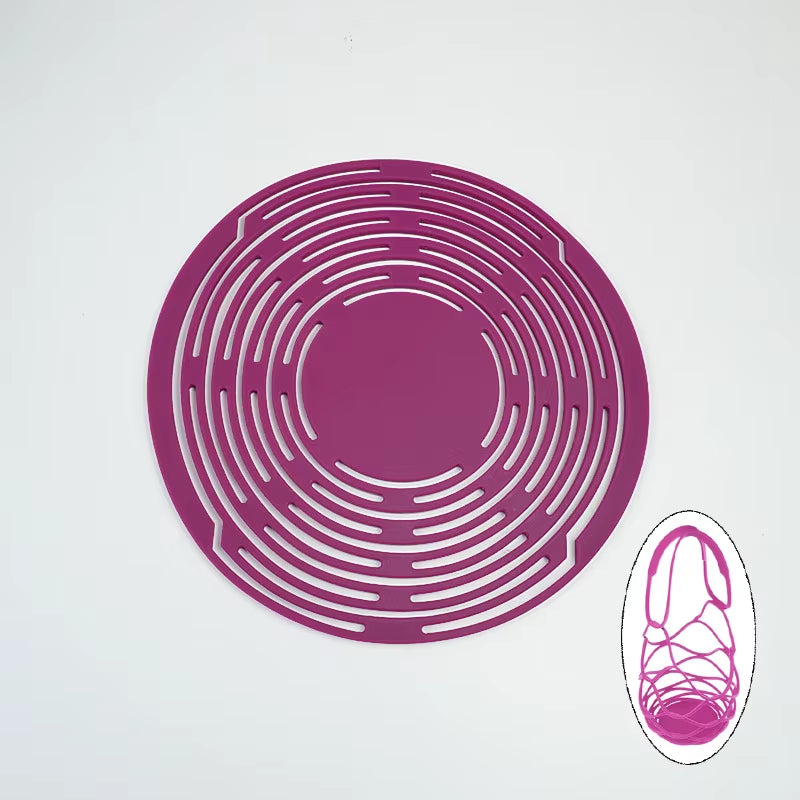 Washable Silicone Wine Bottle Storage Bag Reusable Water Bottle Tote Bags Cup Mat Wine Bottle Mesh Basket for Picnic Organizer