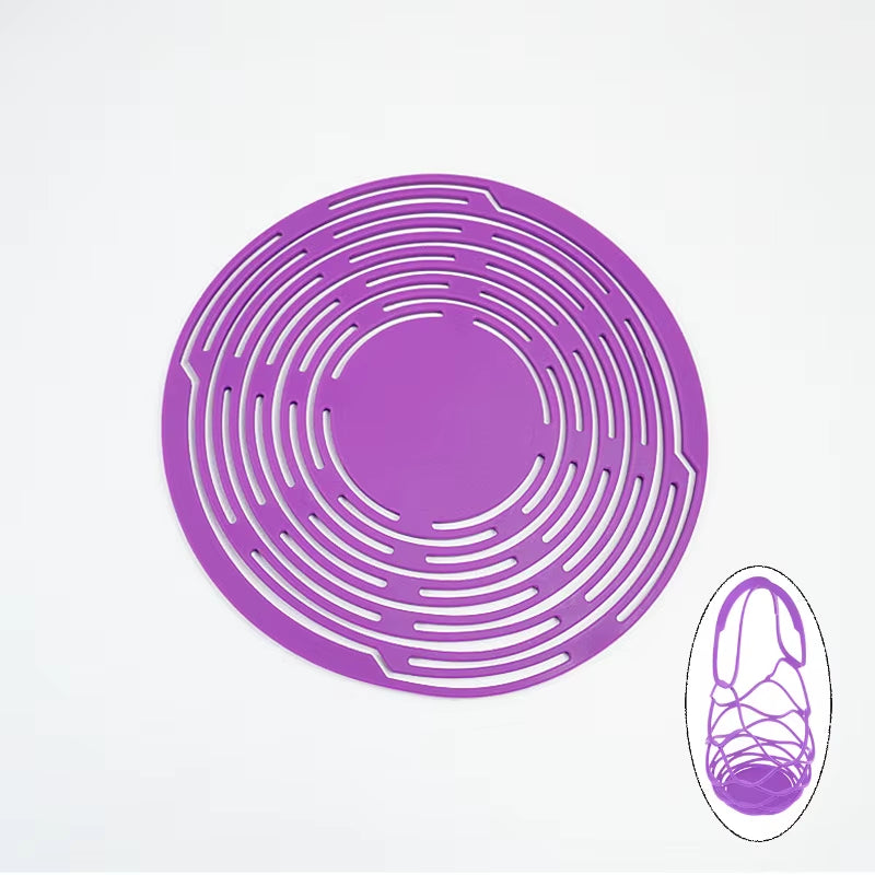 Washable Silicone Wine Bottle Storage Bag Reusable Water Bottle Tote Bags Cup Mat Wine Bottle Mesh Basket for Picnic Organizer